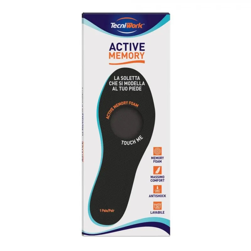 Active Memory Soletta Ammortizzante Ultra Leggera - Comfort per Sport e Lavoro (1 Paio) Occasione Imperdibile