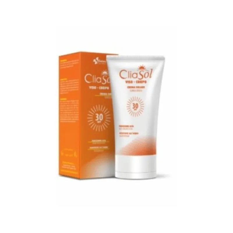 Cliasol, Crema Solare SPF30 per Viso e Corpo, 200 ml Fatto A Mano