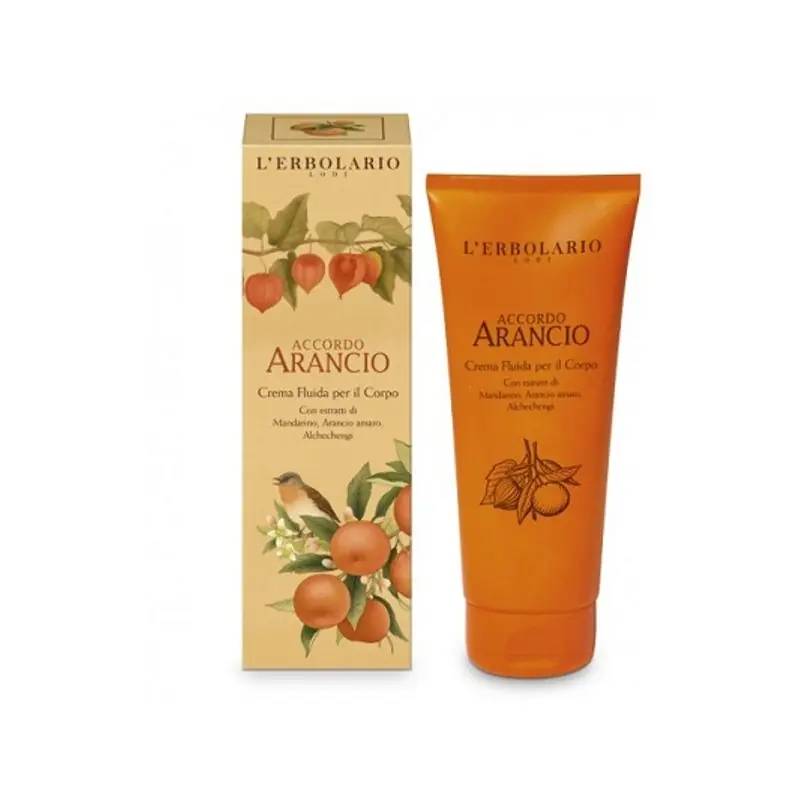 Saldi L'Erbolario Accordo Arancio Crema Fluida Corpo idratante ed elasticizzante 200ml