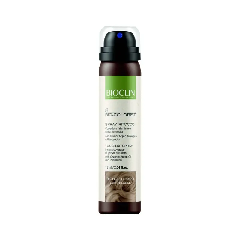 Artigianale Biocolorist Spray Ritocco Biondo Chiaro copertura ricrescita capelli 75ml