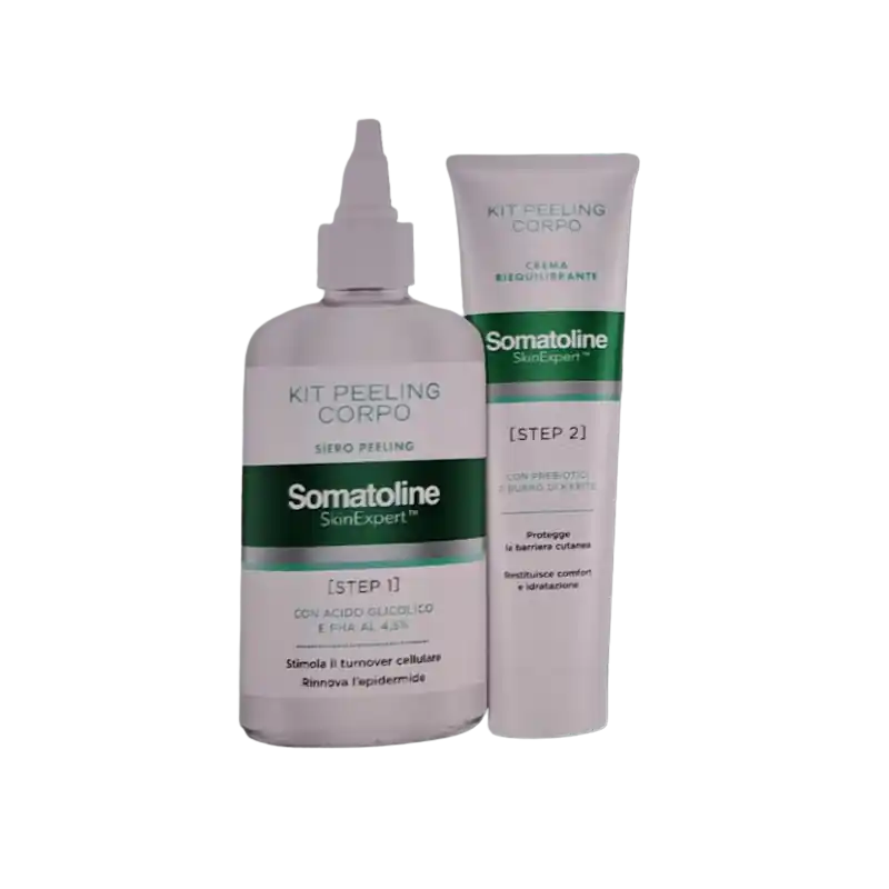 Offerta Lampo Somatoline Skin Expert Kit Peeling Corpo Siero 200ml e Crema 100ml