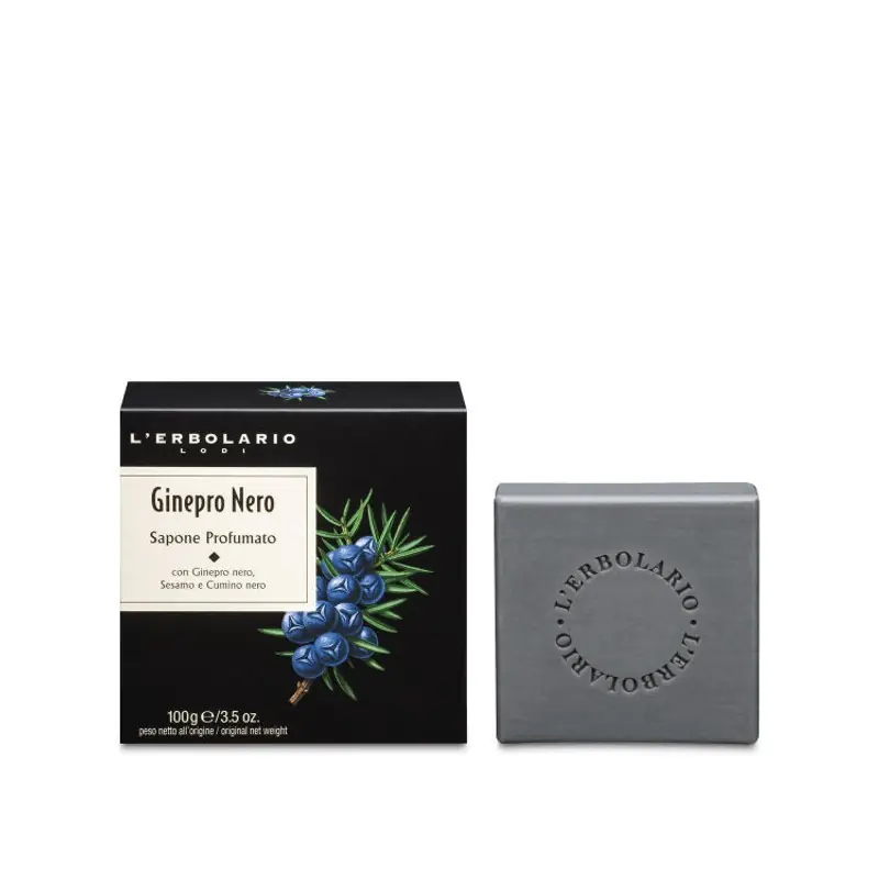 L'Erbolario Ginepro Nero Sapone purificante e tonificante 100 g Certificato