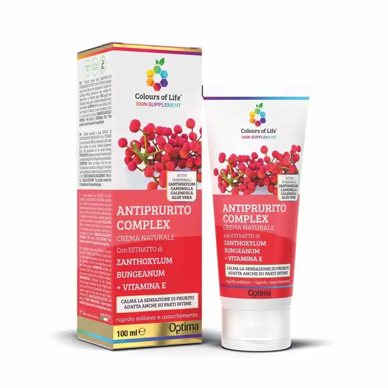 Optima Naturals Colours Of Life Skin Crema Complex Antiprurito per Pelle 100ml Nuova Collezione