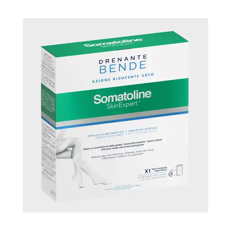 Somatoline SkinExpert Kit Bende Snellenti Drenanti Anti-cellulite 2 Bende Top Qualità