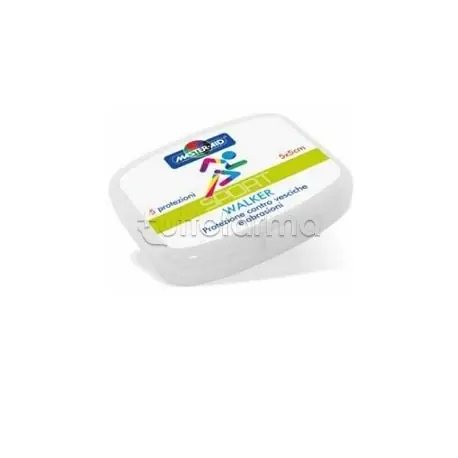Master-Aid Sport Walker Protezione Tallone Vesciche e Abrasioni 5x5 cm 5 Pezzi Offerta Lampo