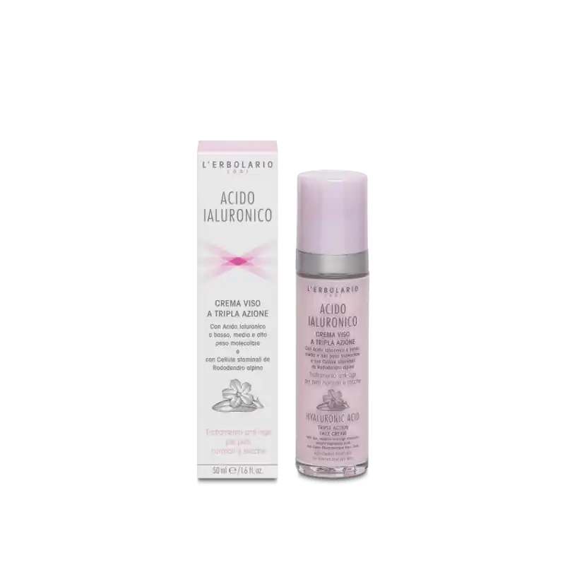 Offerta Limitata L'Erbolario Acido Ialuronico Crema Viso Anti-Età Idratante 50 ml