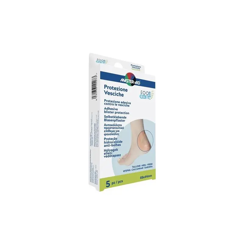 Non Perdere Idrocolloide Master-aid Footcare Vesciche Tallone per Vesciche 5 Cerotti 69x44 mm
