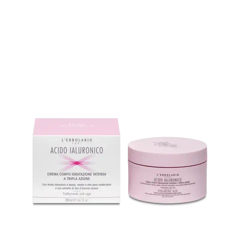 Prezzo Scontato L'Erbolario Acido Ialuronico Crema Corpo Idratazione Intensa per Pelle Idratata e Giovane 200 ml