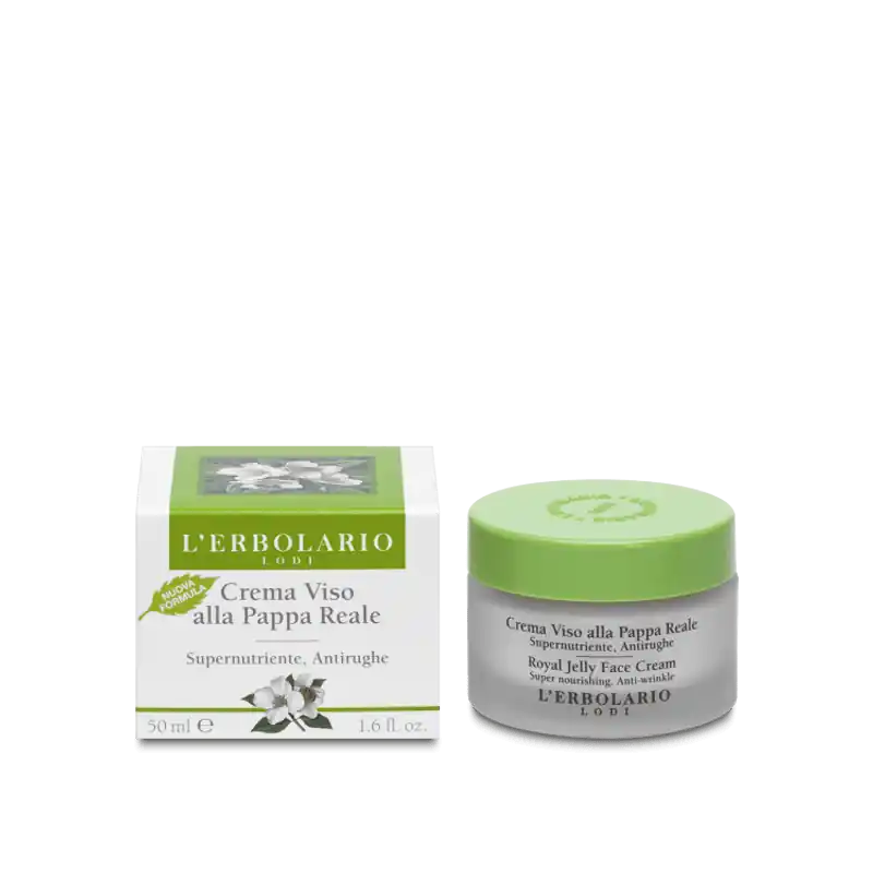 Di Marca L'Erbolario Crema Viso alla Pappa Reale nutriente antiage per pelle luminosa vaso 50 ml