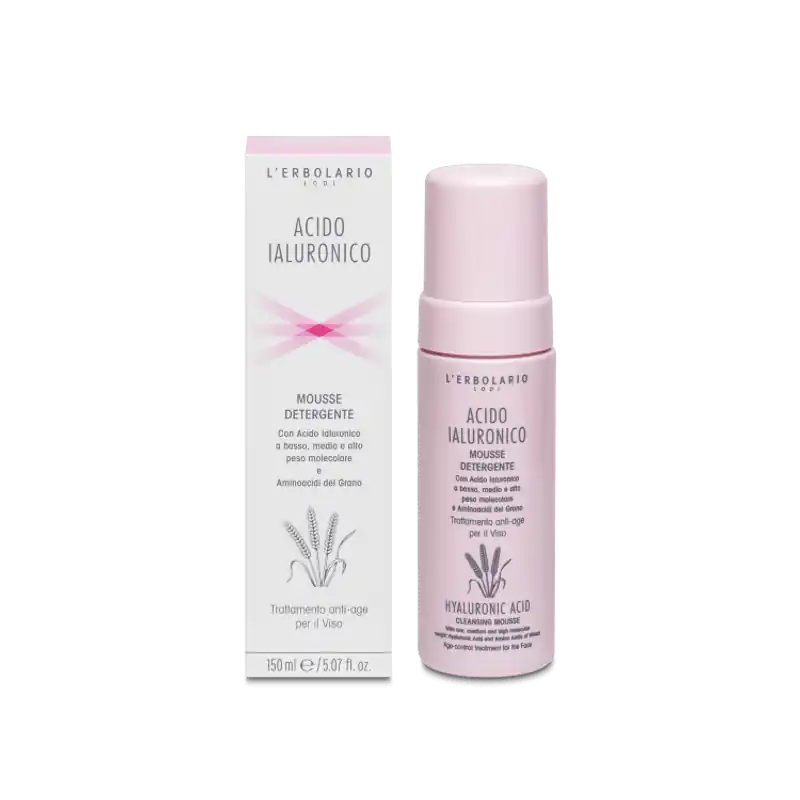 L'Erbolario Acido Ialuronico Mousse Detergente Viso 150ml All’Ingrosso