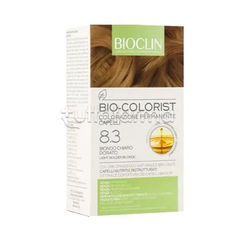 Ordina Subito Bioclin Bio Colorist Tinta 8,3 Biondo Chiaro Dorato per Colorazione Permanente Kit