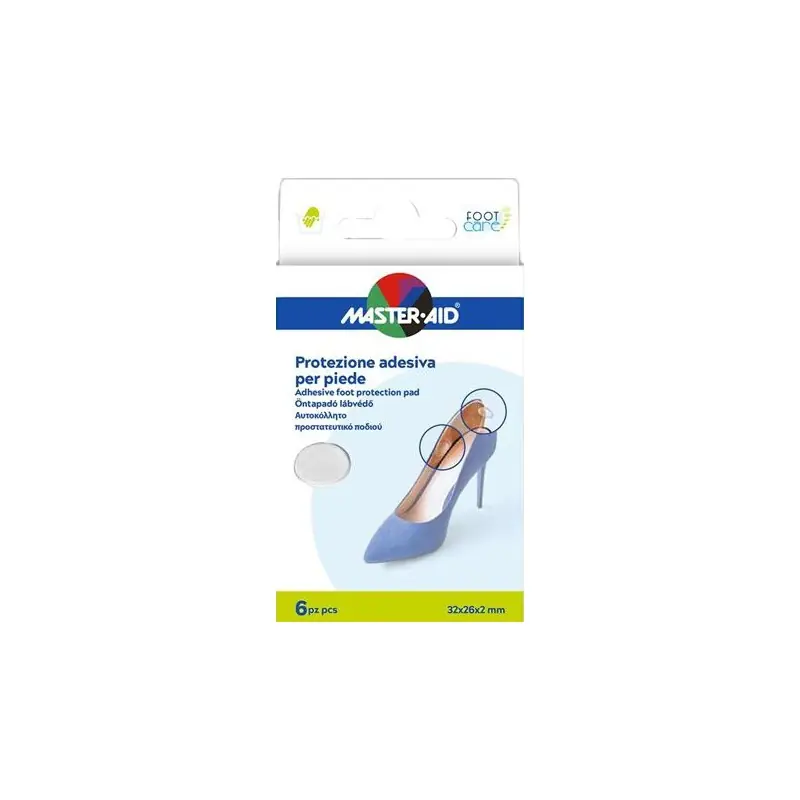 Consegna Rapida Protezione Adesiva Master-Aid Footcare per Tallone Irritato 6 Pezzi