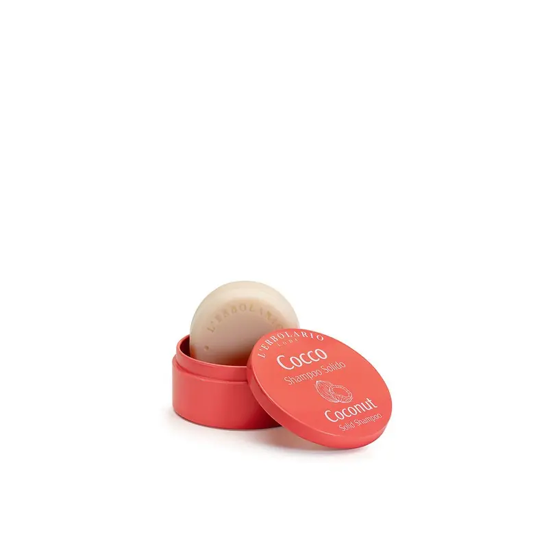 Esclusivo L'Erbolario Cocco Shampoo Solido per Capelli Secchi e Colorati 60 g