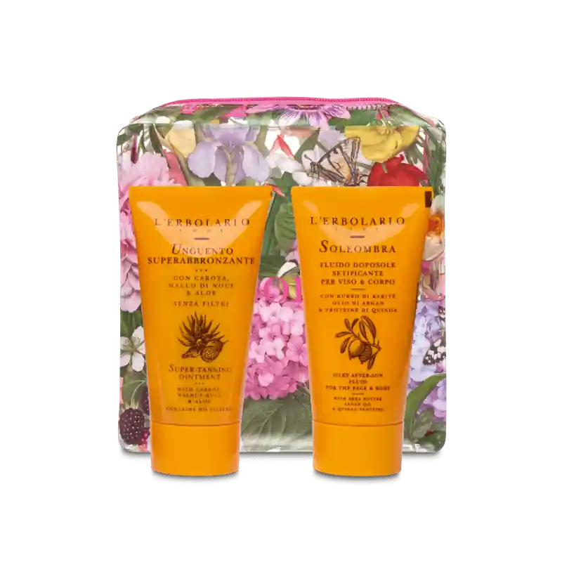 Economico L'Erbolario Il Sole In Viaggio Superabbronzante + Doposole + Pochette