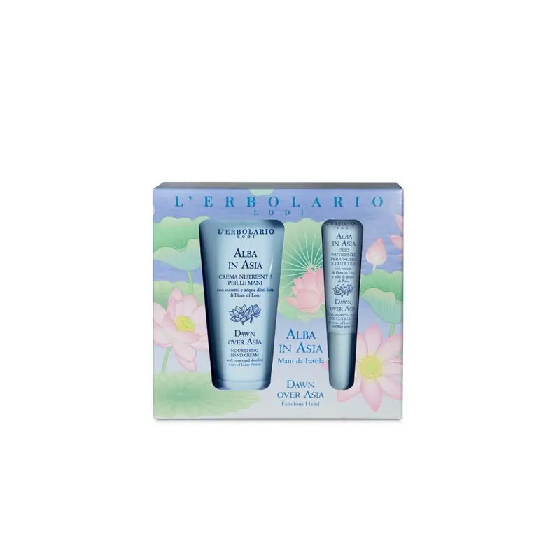 Edizione Limitata L'Erbolario Alba In Asia Kit Mani Da Favola Crema 50ml + Olio Cuticole 7,5ml