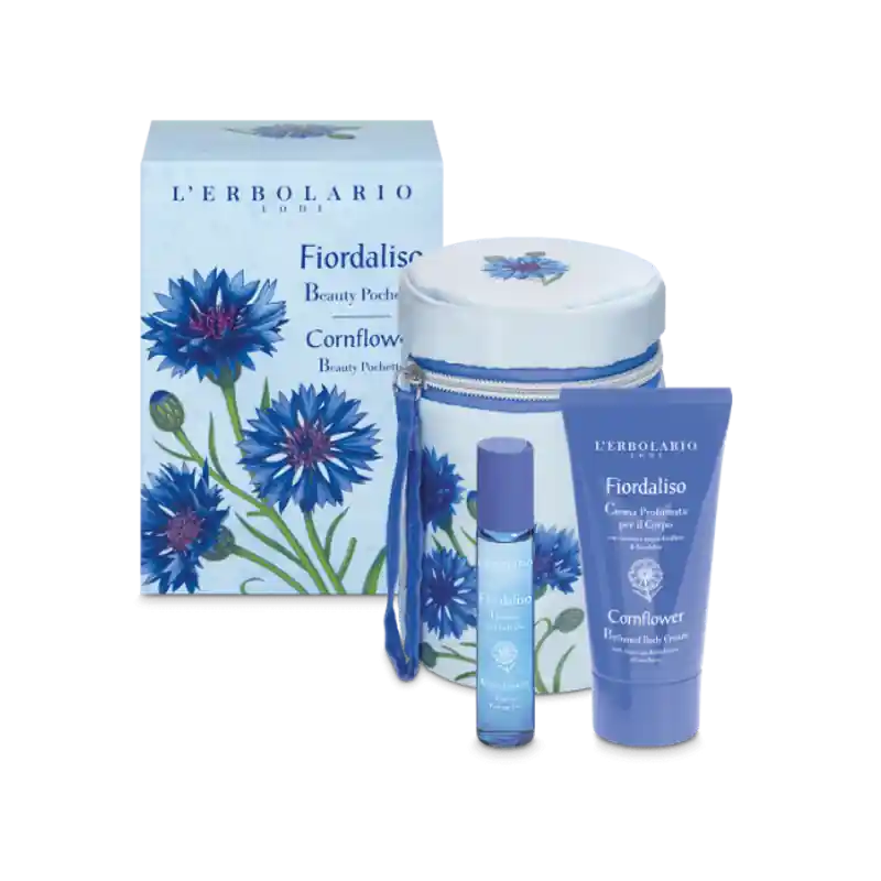 L'Erbolario Fiordaliso Beauty Pochette Profumo Roll-On e Crema Corpo per Pelli Sensibili 200ml+50ml Saldi