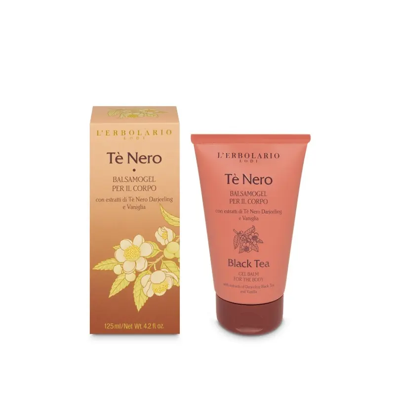 L'Erbolario Tè Nero Balsamo Gel Corpo per Pelle Morbida e Profumata 125 ml Moderno