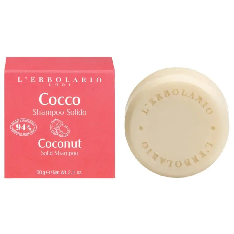 L'Erbolario Shampoo Solido al Cocco per Capelli Normali 60g Nuovo Arrivo