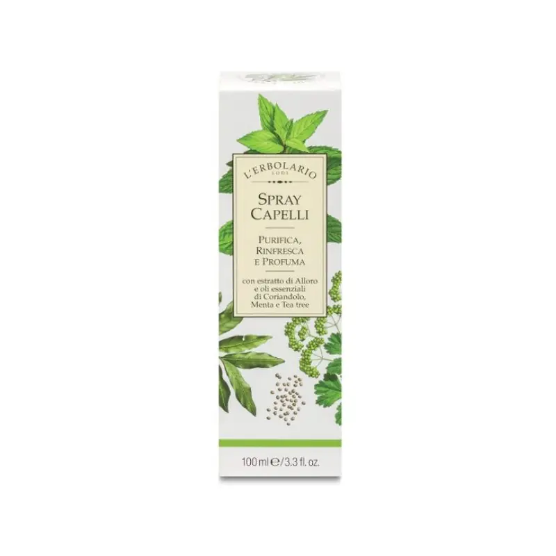 Prezzo Scontato L'Erbolario Spray Capelli Purificante e Rinfrescante per Capelli Freschi e Profumati 100 ml