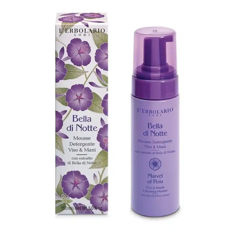 L'Erbolario Bella di Notte Mousse Detergente per Viso e Mani 150 ml Moderno