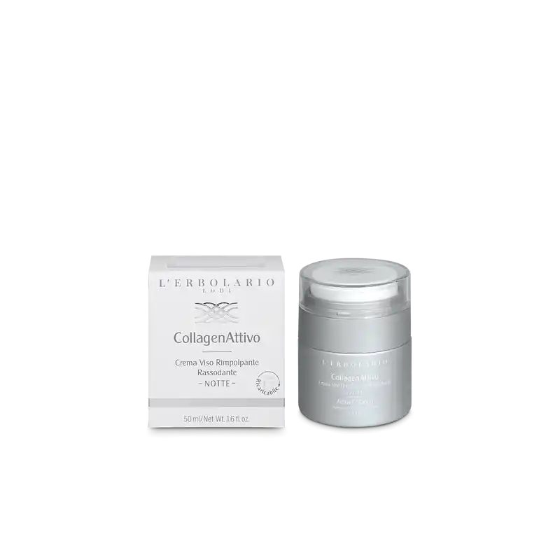 L'Erbolario Collagenattivo Crema Viso Notte Ricarica rimpolpante e rassodante vaso airless 50ml Moderno