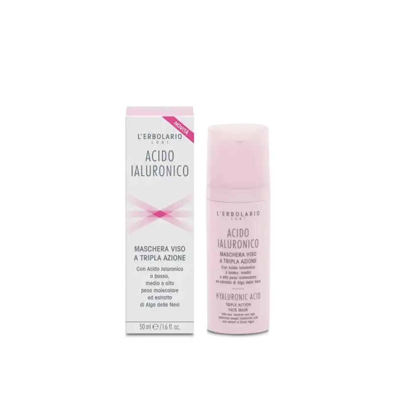 Fatto A Mano L'Erbolario Acido Ialuronico Maschera Viso Illuminante Idratante 50 ml