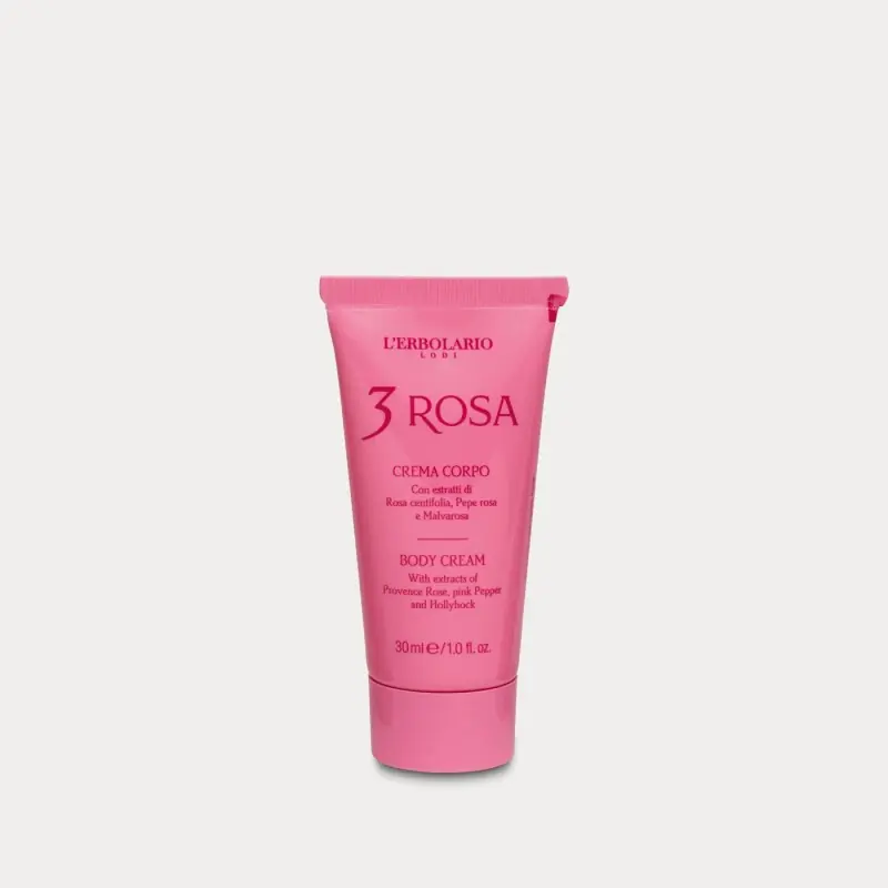 L'Erbolario 3 Rosa Crema Corpo Idratante Minitaglia 30 ml Top Qualità