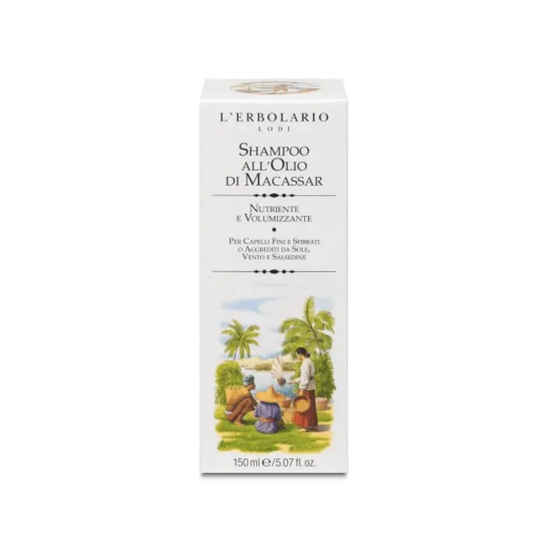 L'Erbolario Shampoo Olio Macassar Nutriente Volumizzante per Capelli Sottili 150 ml Occasione