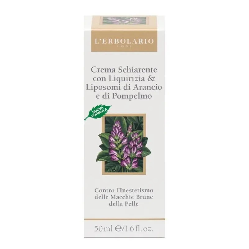L'Erbolario Crema Schiarente Viso alla Liquirizia per Macchie Cutanee 50 ml Garanzia Inclusa