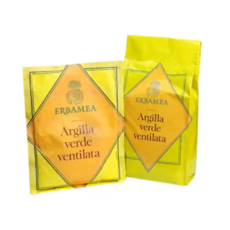 Premium Erbamea Argilla Verde Ventilata per Trattamenti di Bellezza 500 g