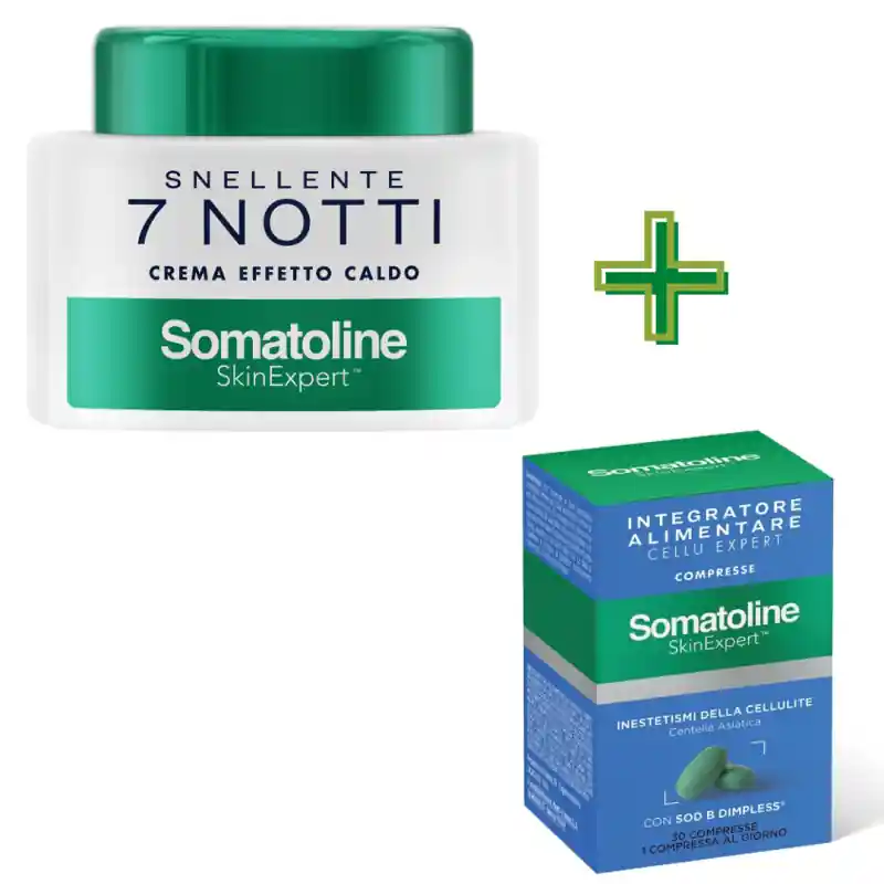 Somatoline Snellente 7 Notti Effetto Caldo 400ml+ SkinExpert 30 Compresse - Bundle Ordine In Blocco