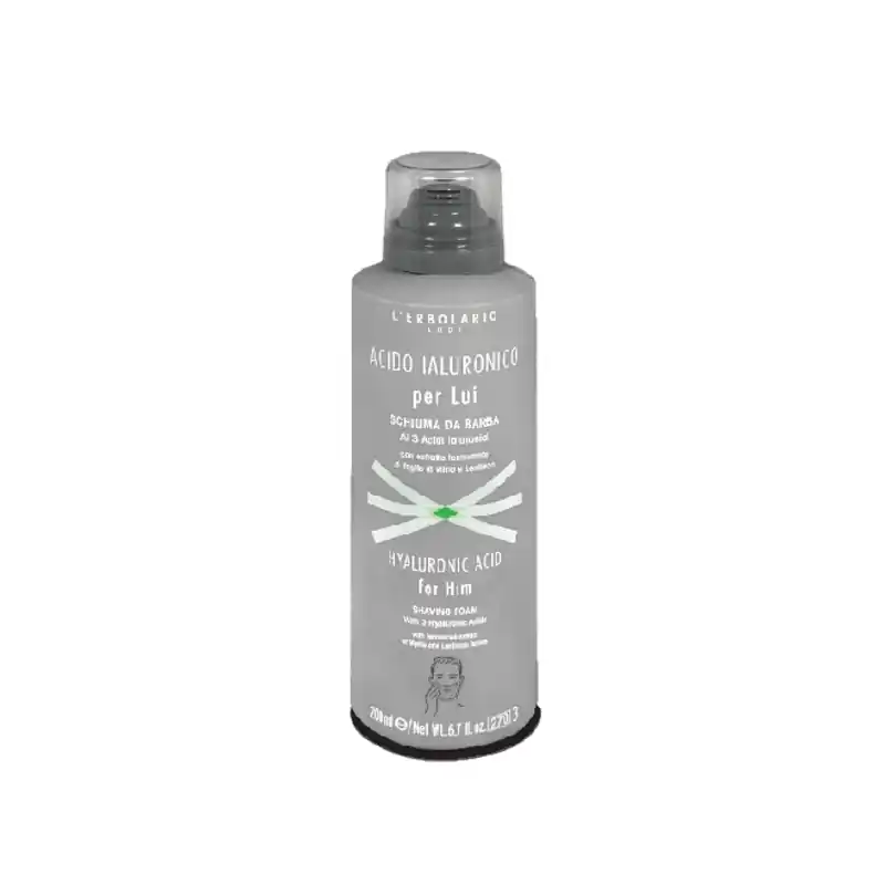 L'Erbolario Acido Ialuronico Per Lui Schiuma Da Barba per Rasatura Delicata 200 ml Popolare