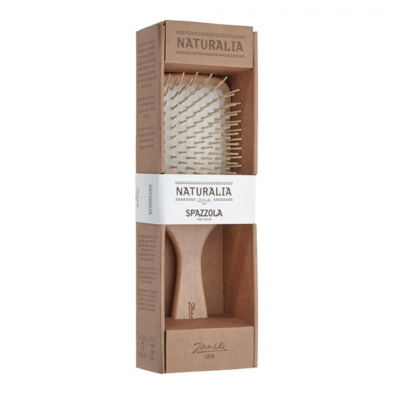 SPAZZOLA RETT LEGNO NATURALIA Premium