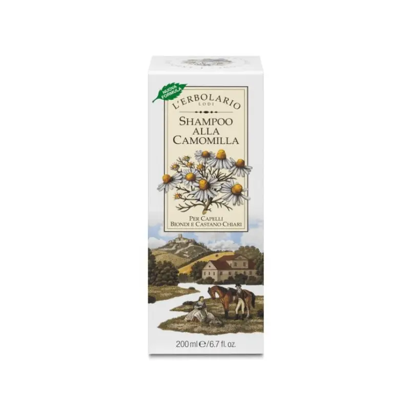Autentico L'Erbolario Shampoo Camomilla per Capelli Chiari e Riflessi Dorati 200 ml
