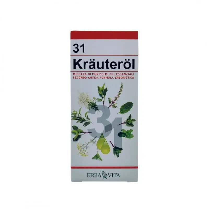 Bauer Krauterol Olio 31 Oli Essenziali per dolori muscolari 100ml Lusso