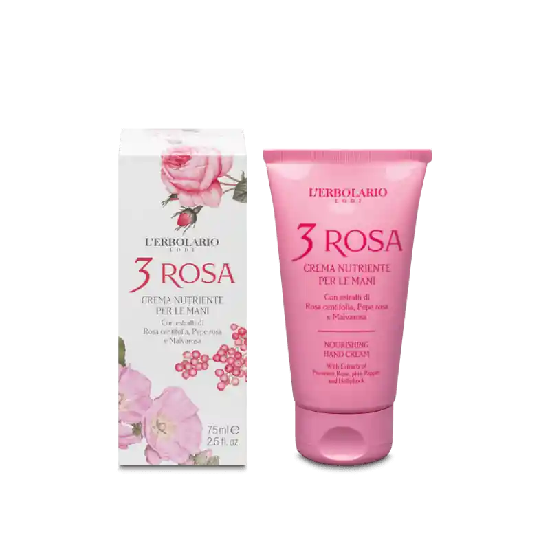 L'Erbolario 3 Rosa Crema Mani Nutriente per Mani Morbide e Protette 75 ml Occasione