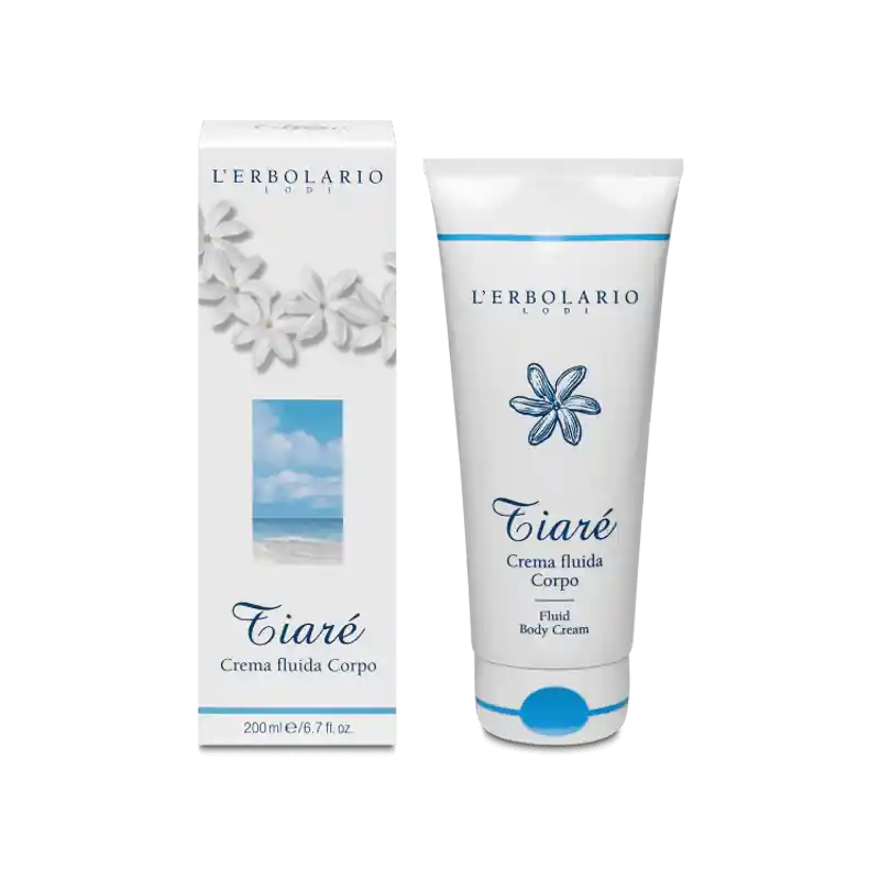 L'Erbolario Tiaré Crema Fluida Corpo idratante e profumata 200 ml Di Marca