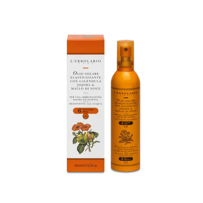 Promozione Esclusiva L'Erbolario Olio Solare Elasticizzante Spf 6 per Abbronzatura Intensa 100 ml