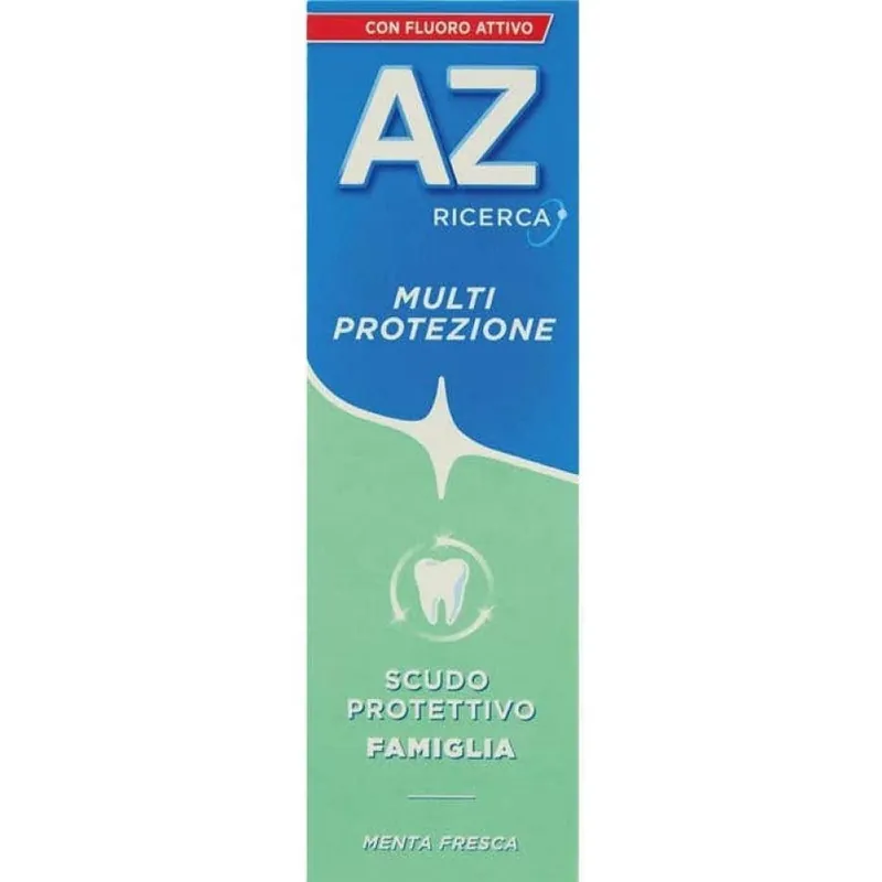 Lusso AZ - Dentifricio Protezione Famiglia 75ml, Protezione Completa per Tutta la Famiglia
