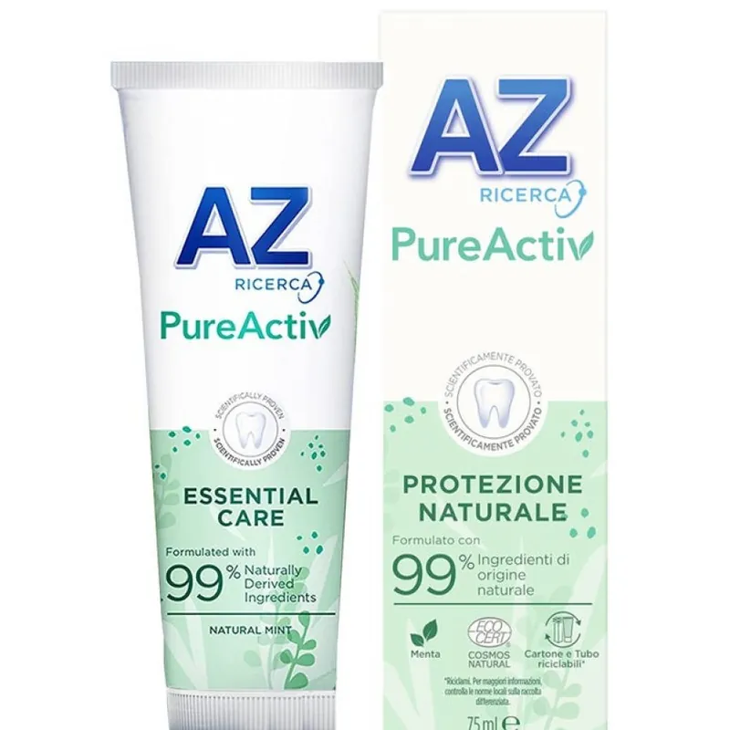 Ultime Pezzi AZ - Pureactive Essent Dentifricio 75ml, Dentifricio Schiumogeno