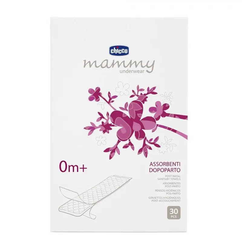 Scelto Dai Clienti Chicco Assorbente Post Parto Mamma 30 Pezzi - Massima Protezione Dopo il Parto