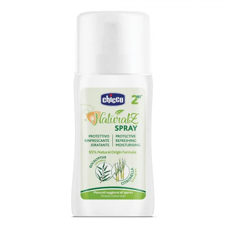 Ultime Pezzi Chicco NaturalZ Spray Protettivo/Rinfrescante 100ml - Per Tutta La Famiglia