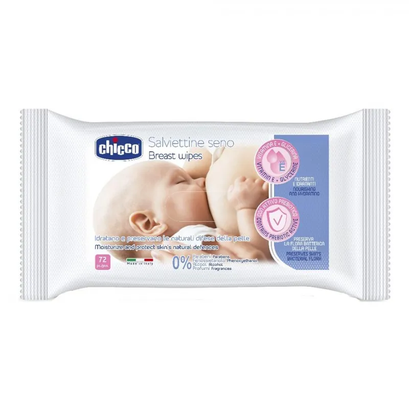 Reso Gratuito Chicco Nuove Salviette Detergenti Seno 72 Pezzi - Salviette Detergenti Seno Chicco New