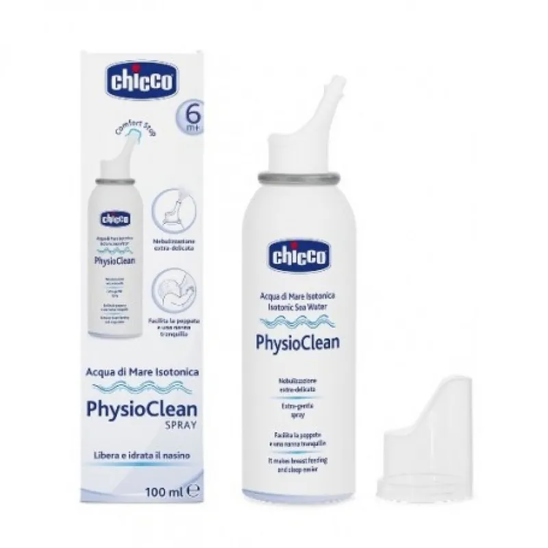 Chicco Physioclean Acqua Di Mare Isotonica Spray 100ml - Acqua Di Mare Isotonica Chicco Garanzia Inclusa