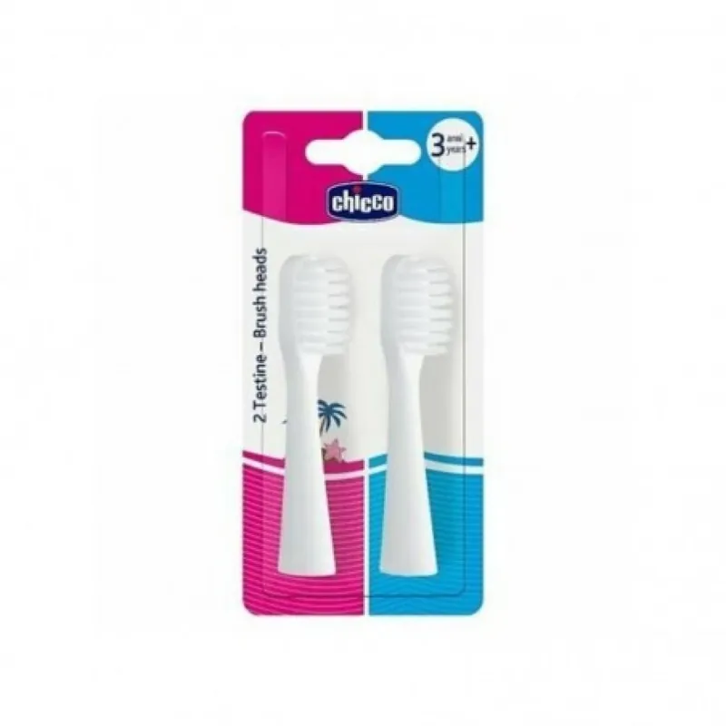 Chicco Set Testine Di Ricambio Per Spazzolini Elettrici 3 Anni+ - Testine di Ricambio per Spazzolini Elettrici Sconto