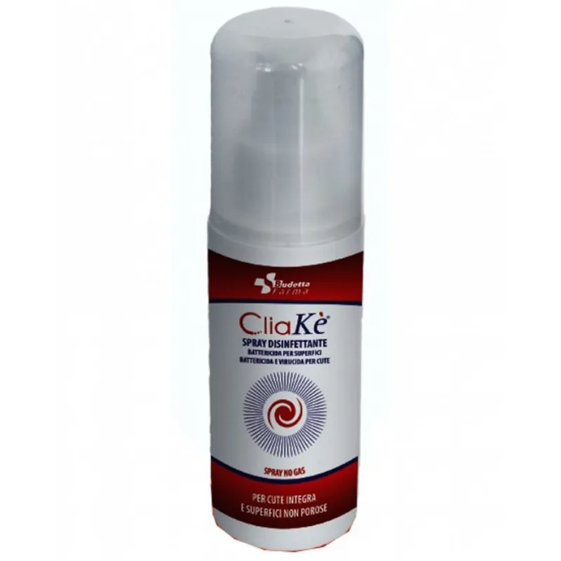 Consegna Rapida CliaKé Spray Disinfettante Battericida per superfici e cute 500 ml