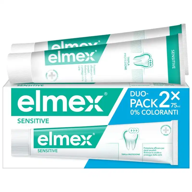Elmex Sensitive Dentifricio Confezione Doppia da 75ml Sconto