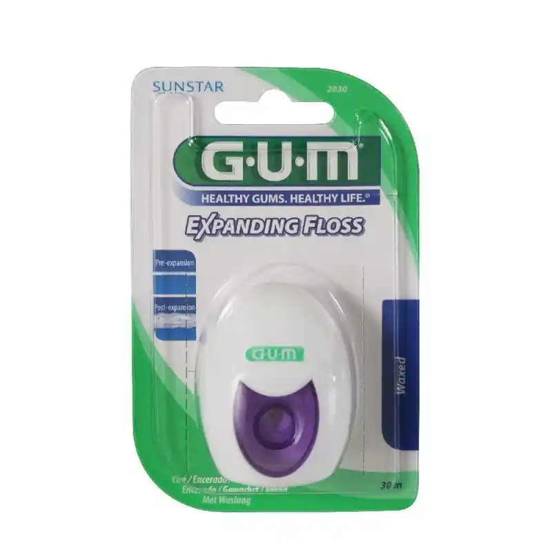 Gum Filo Expanding Floss Interdentale per Sensibilità Gengivale 30 Metri Nuovo Arrivo