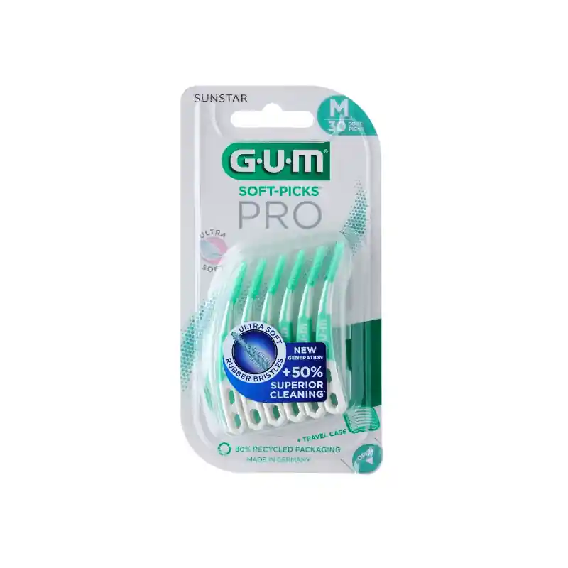 Gum Softpicks Pro Scovolino per Pulizia Denti Misura M 30 Pezzi Ordine In Blocco