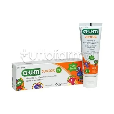 Gum Junior Dentifricio Bambini 7/12 Anni 50ml Subito Disponibile